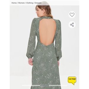 NWT Open Back Midi Dress!